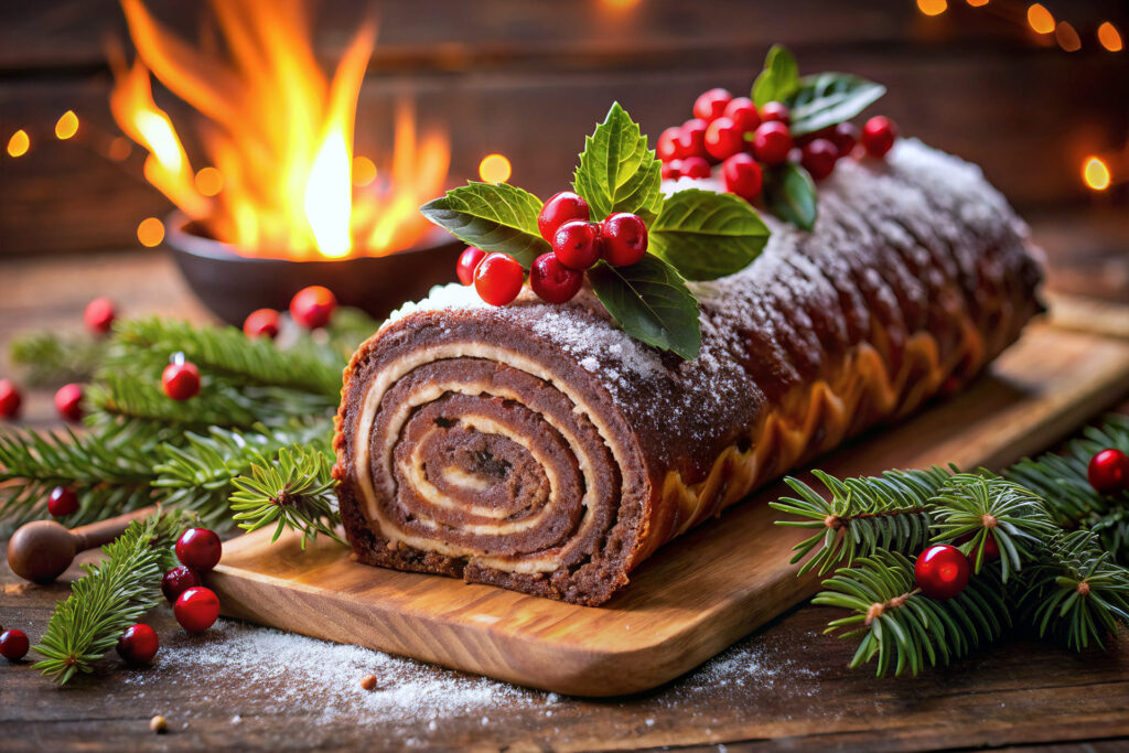 bûche au chocolat Noël